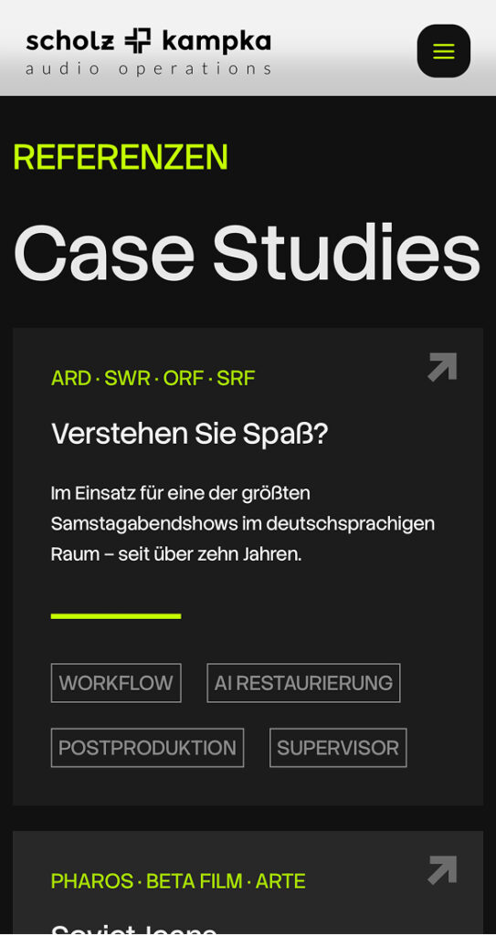 Scholz-Kampka WordPress Website Relaunch Mobile Screenshot